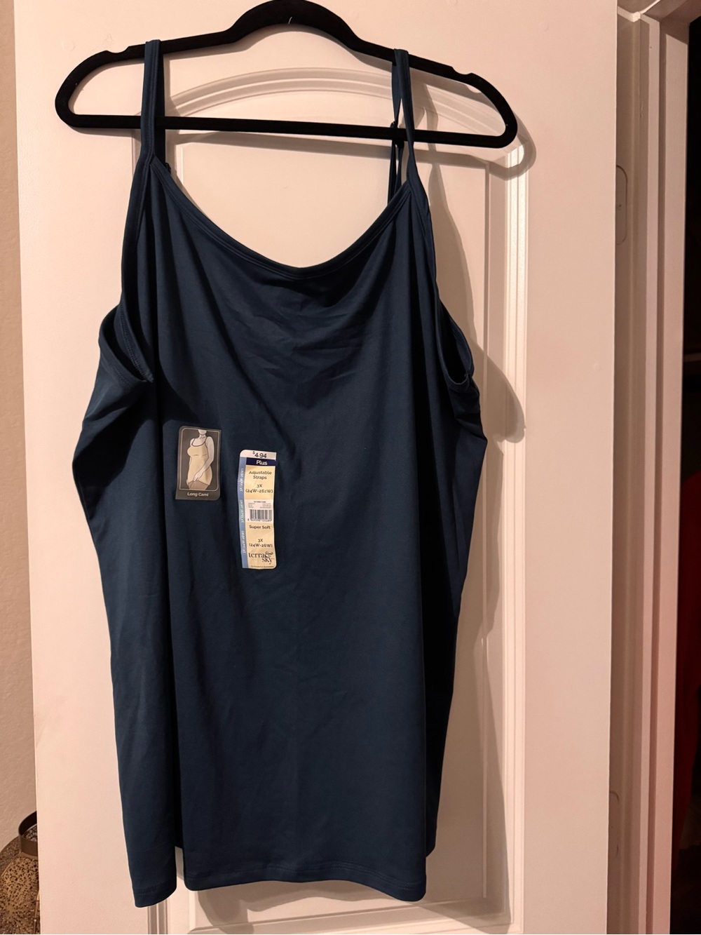 Terra & Sky Navy Blue Spaghetti Strap Camisole